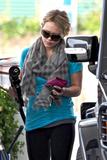 Hilary Duff at a gas station in L.A.