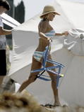 Jenny McCarthy in Bikini on the Beach in Malibu
