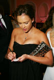 Jessica Alba shows her pregnant cleavage in black dress at 2008 Celebration of Mentoring in Beverly Hills